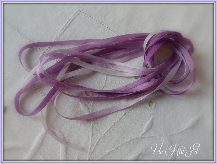 Ruban de soie - 4mm - Violet